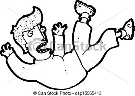 450x319 Cartoon Falling Man Vector Clip Art