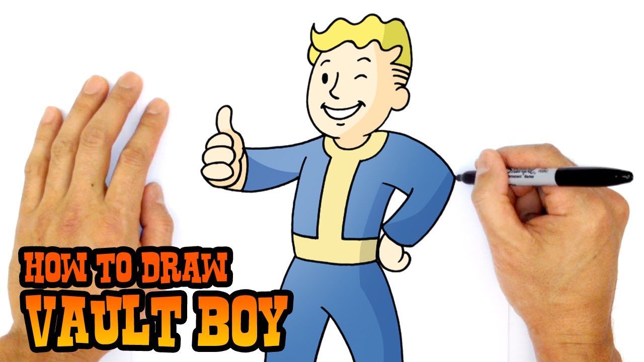 1280x720 How To Draw Vaultboy Fallout