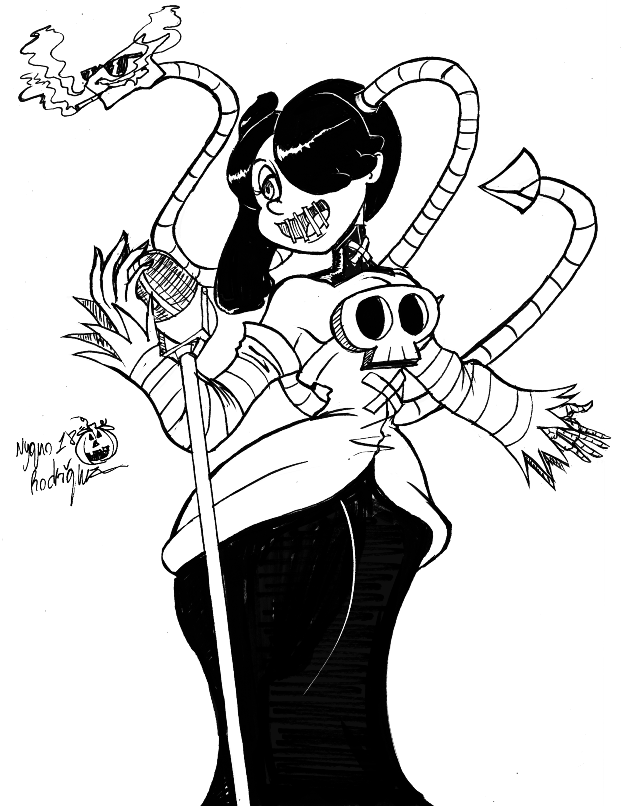 1280x1615 Nyquo Of The Arts Drawing