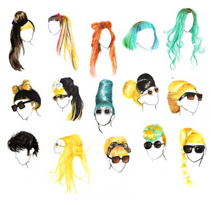 700x665 Lady Gaga Drawing Hair Painting Gaga Monster Mother Lg Mother