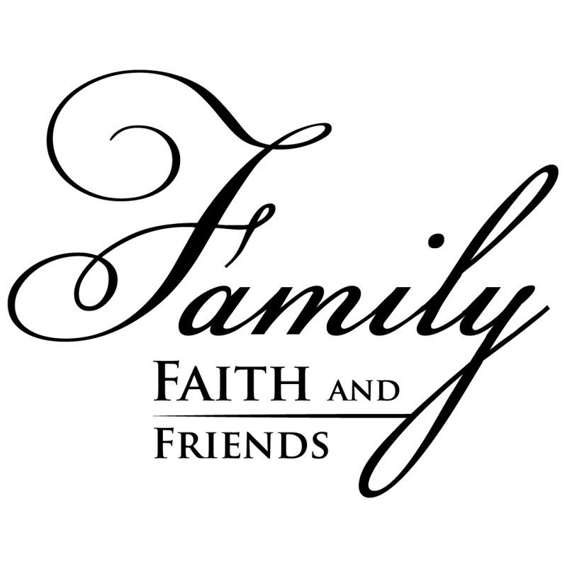 800x800 Family Faith And Friends Wall Decal Wall Art Religious Etsy
