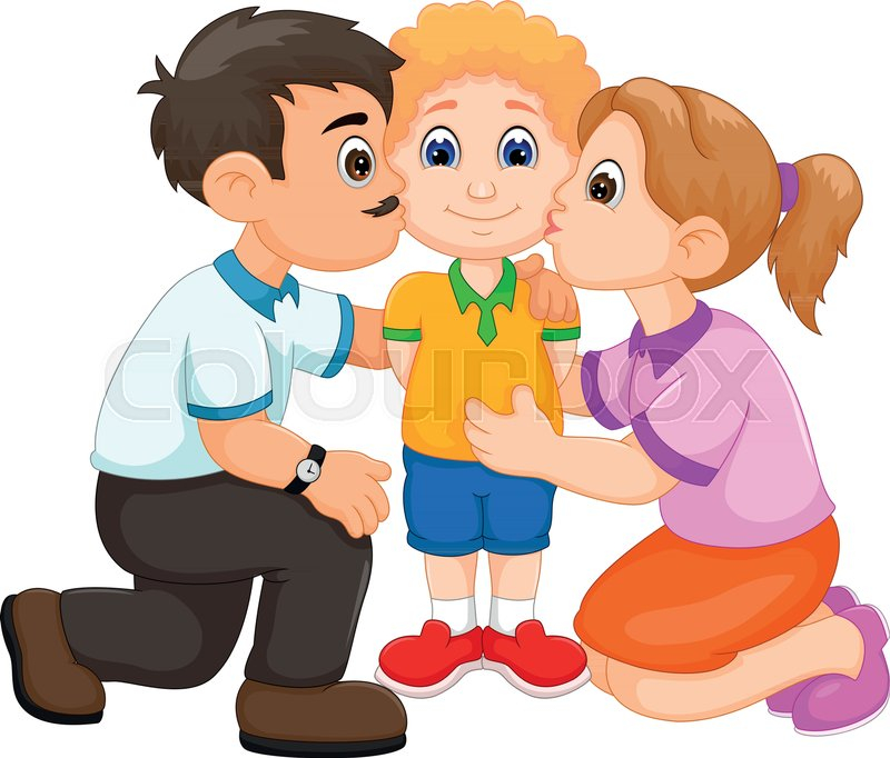800x682 Great Family Cute Cartoon Drawing Vector Free Download