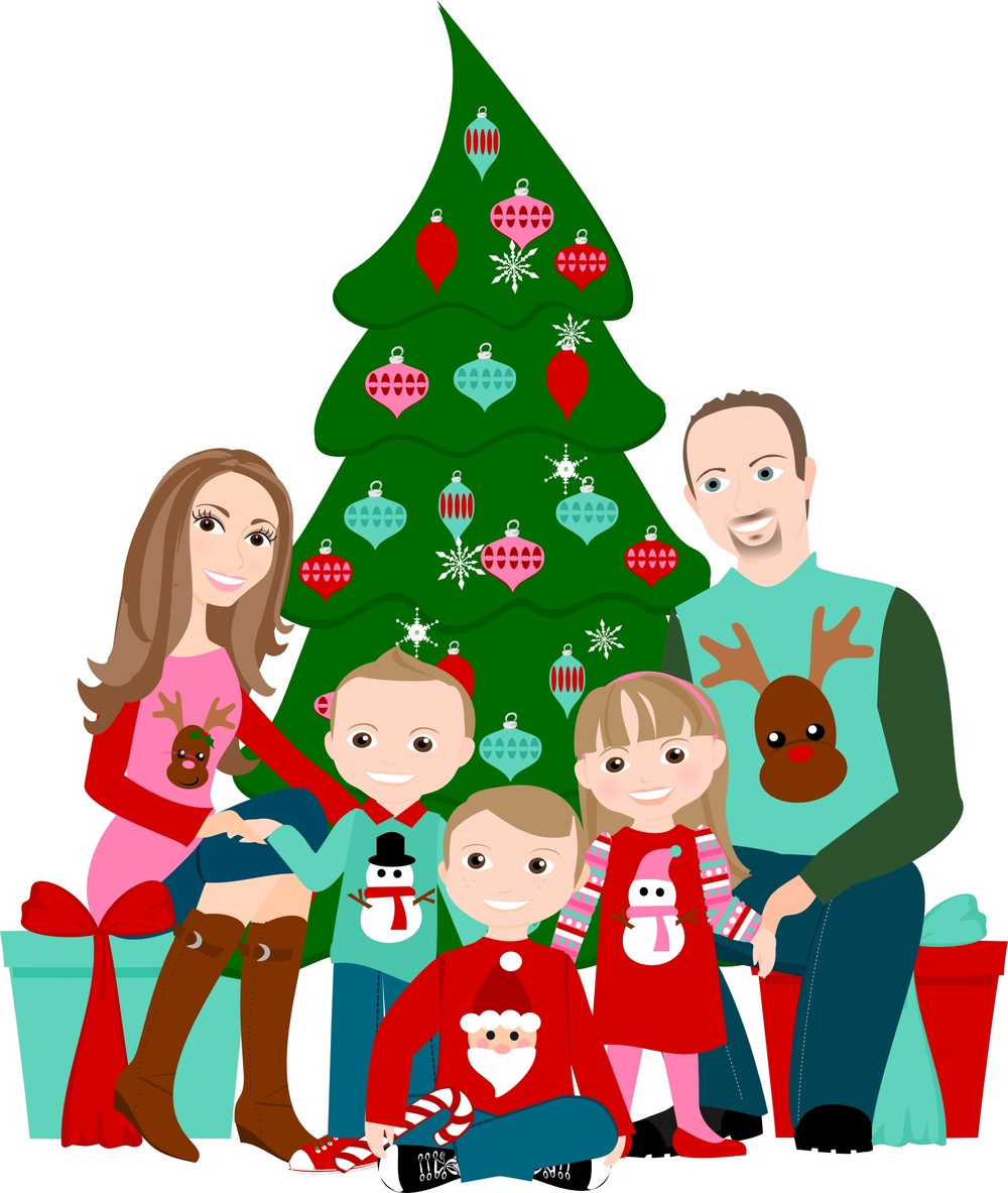 1000x1183 To People Cartoon Family Drawing Custom Illustration Shy