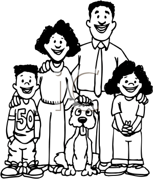 299x350 Family Cartoon Clipart