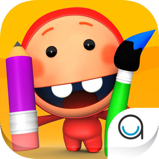 512x512 kidfinity pots paints drawing, coloring painting book for kids