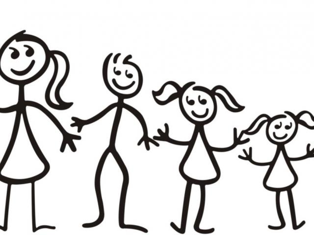 640x480 Family Clipart Stick Figure