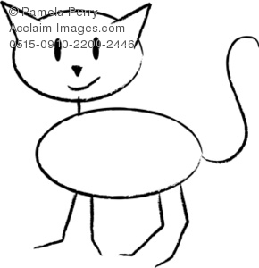 290x300 Huge Collection Of 'cat Stick Figure Drawing' Download More Than