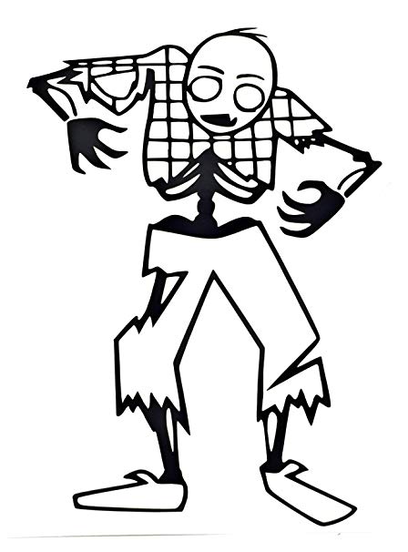 448x606 G S Auto Parts Zombie Family Stick Figure Vinyl
