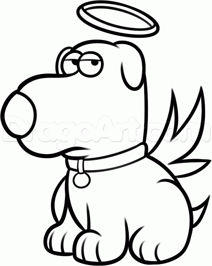 699x878 draw brian griffin from family guy, step
