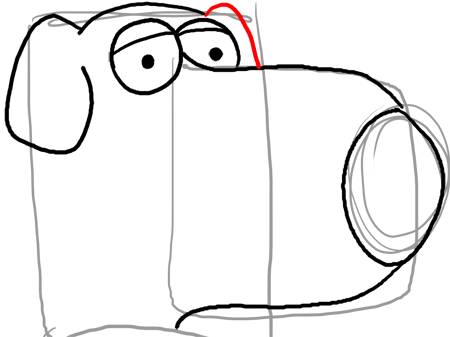 450x337 step how to draw brian from family guy step