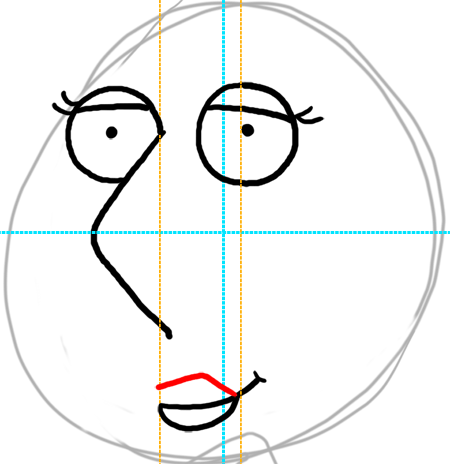 450x464 how to draw lois griffin from family guy with easy step