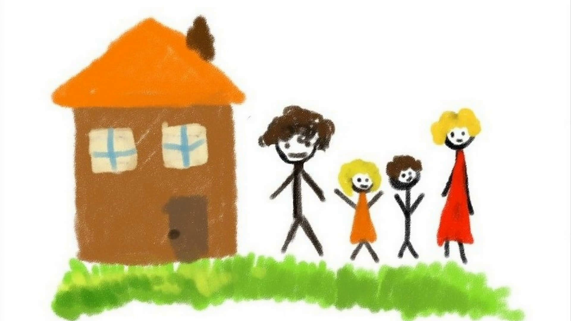 1920x1080 digital drawing of a family shooting of timelapse motion