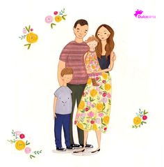 236x239 Best Illustration Family Images In Drawings, Family