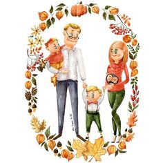 236x236 family cartoon portrait portrait from photo family drawing