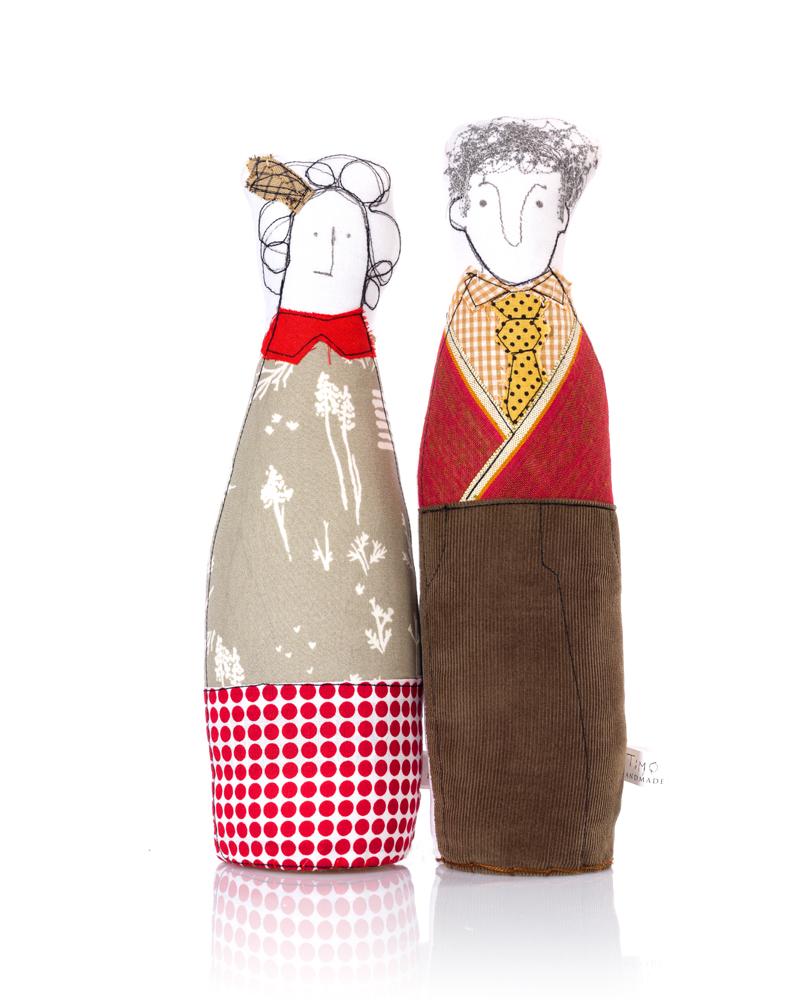 800x1000 Grandparents Gift Fiber Sculpture Soft Toy Fabric