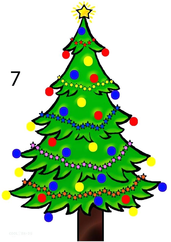 700x991 Christmas Tree Drawings Easy