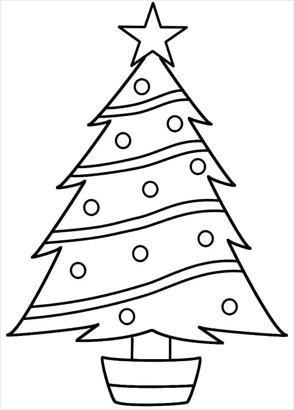 585x814 Tree Outline Template Tree Template Coloring Pages Pine