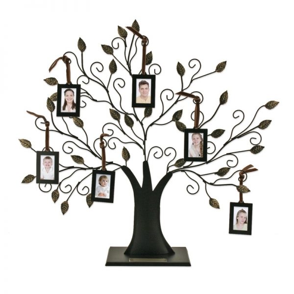 600x600 Family Tree With Hanging Frames Pertaining To Family Tree Gift