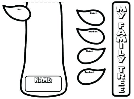 450x333 Images Preschool Tree Template Family Printable Parrot Bird Craft