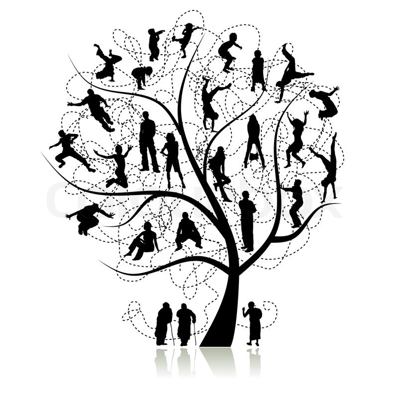 800x800 Family Tree, Relatives Stock Vector Colourbox