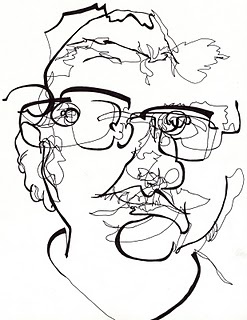 247x320 Blind Contour Drawing Famous Artists
