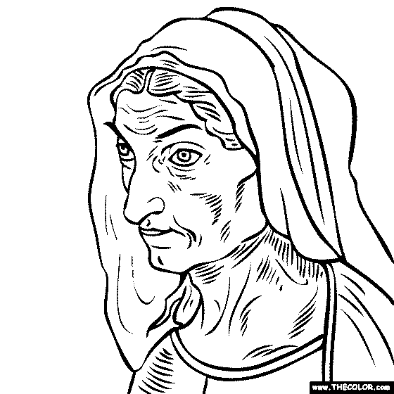 560x560 Famous Paintings Coloring Pages