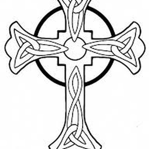 600x600 Fancy Cross Drawings