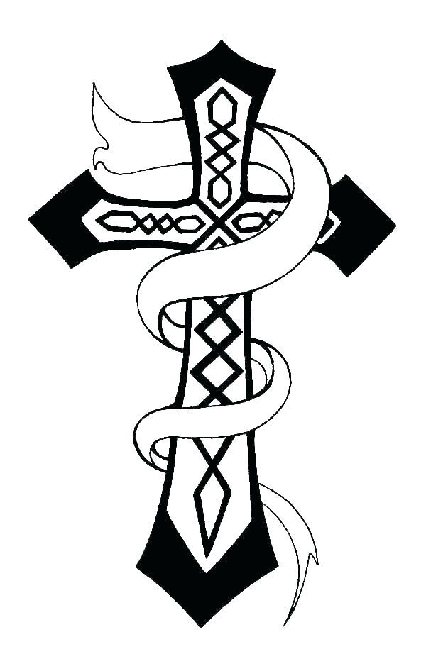 600x922 Free Coloring Pages Crosses