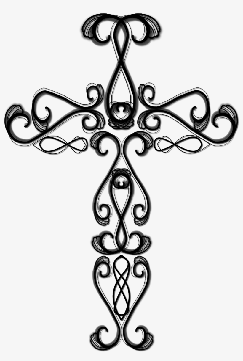 820x1214 Transparent Cross Fancy