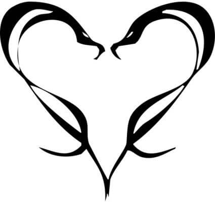 425x401 Heart Tattoo Designs