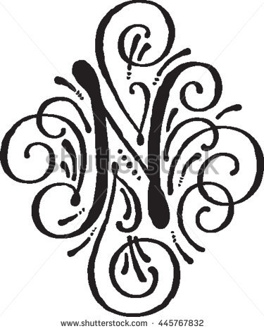 375x470 N Letter Design Letters Font For Fancy Letter N Designs