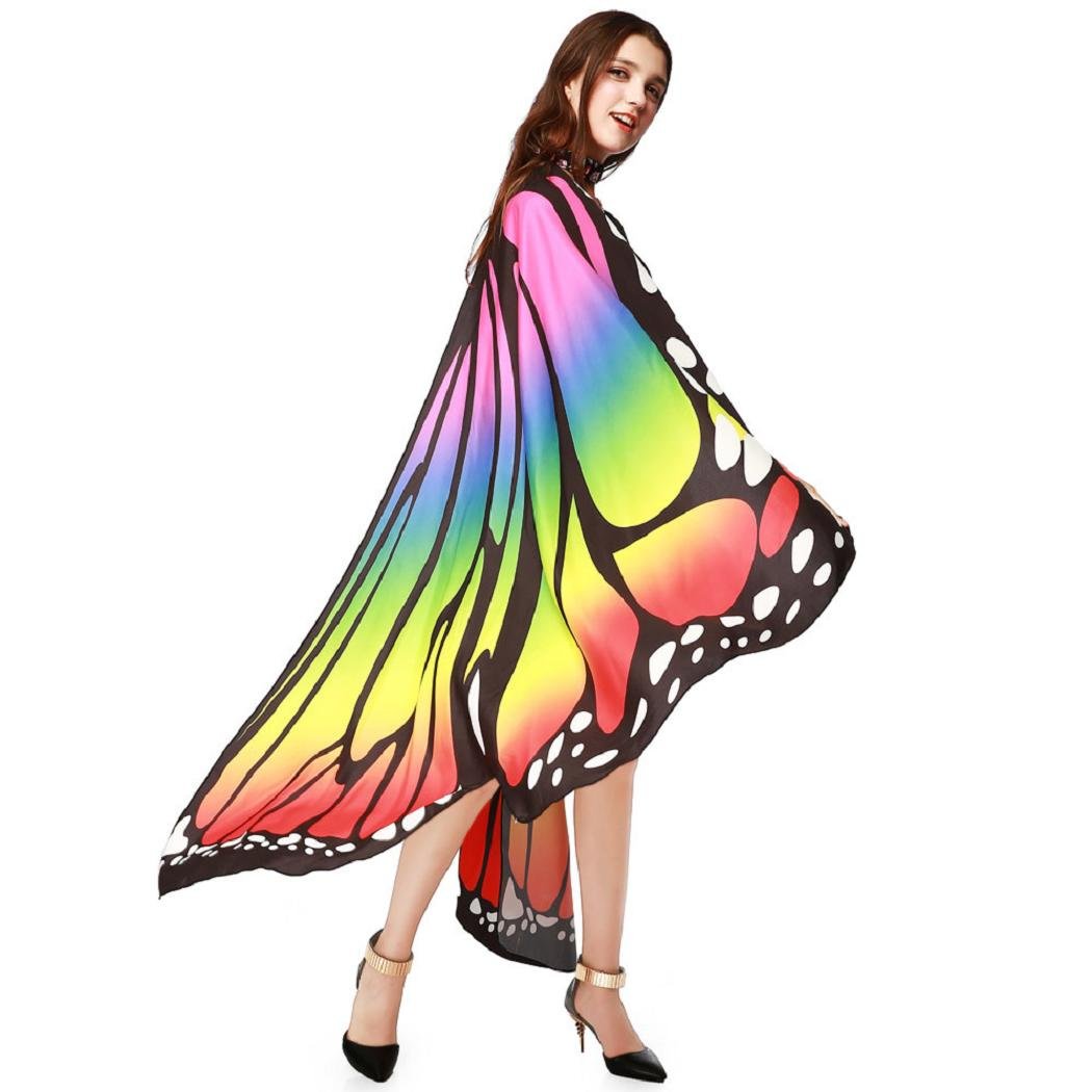 1050x1050 Shenpr Women Novelty Chiffon Butterfly Wings Peacock