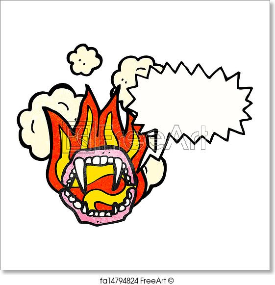 561x581 free art print of cartoon vampire fangs freeart