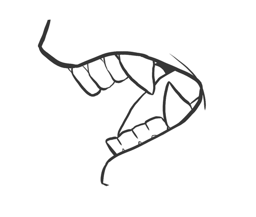500x424 How To Draw Sharp Teeth And Have Them Make Sense A Tutorial