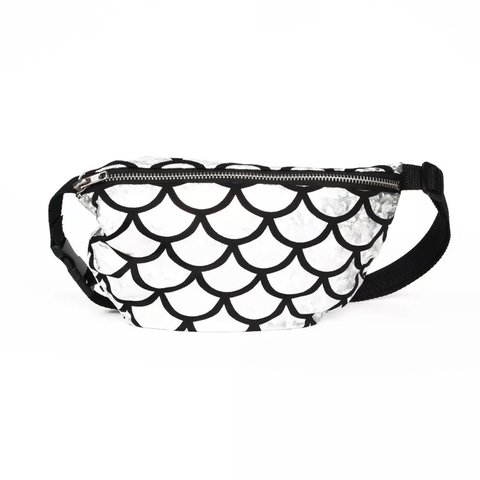 480x480 Cute Silver Mermaid Style Bum Bag Fanny Pack Festival Money