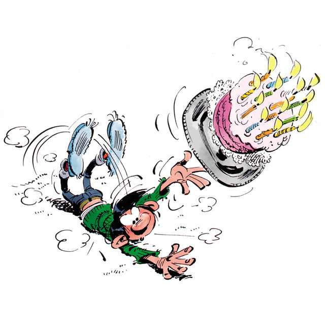 640x640 the brussels comic strip festival, gaston lagaffe celebrates his