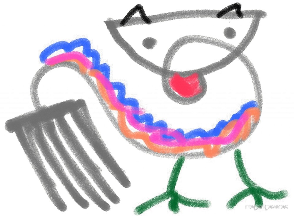 1000x736 Little Crazy Fantastic Animal Sketch Child Drawing On Mobile