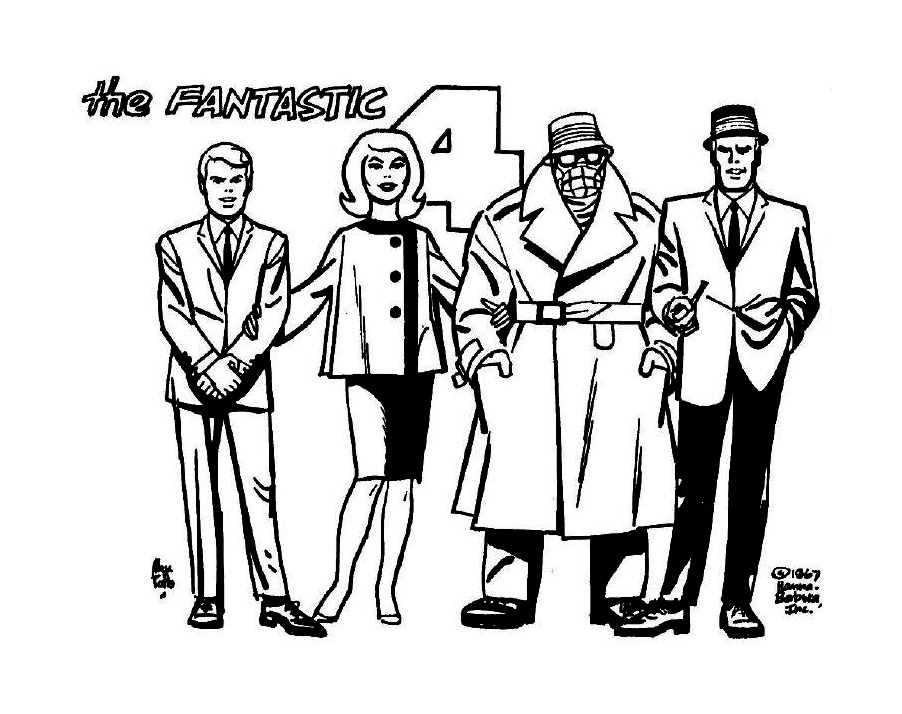 902x714 I Love Comic Covers The Fantastic Four