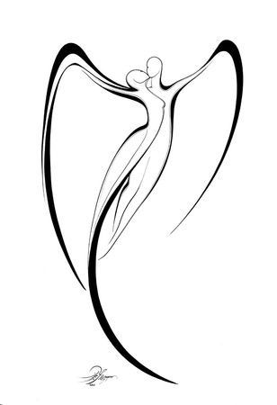 308x450 Lines In Art Drawings, Silhouette Art