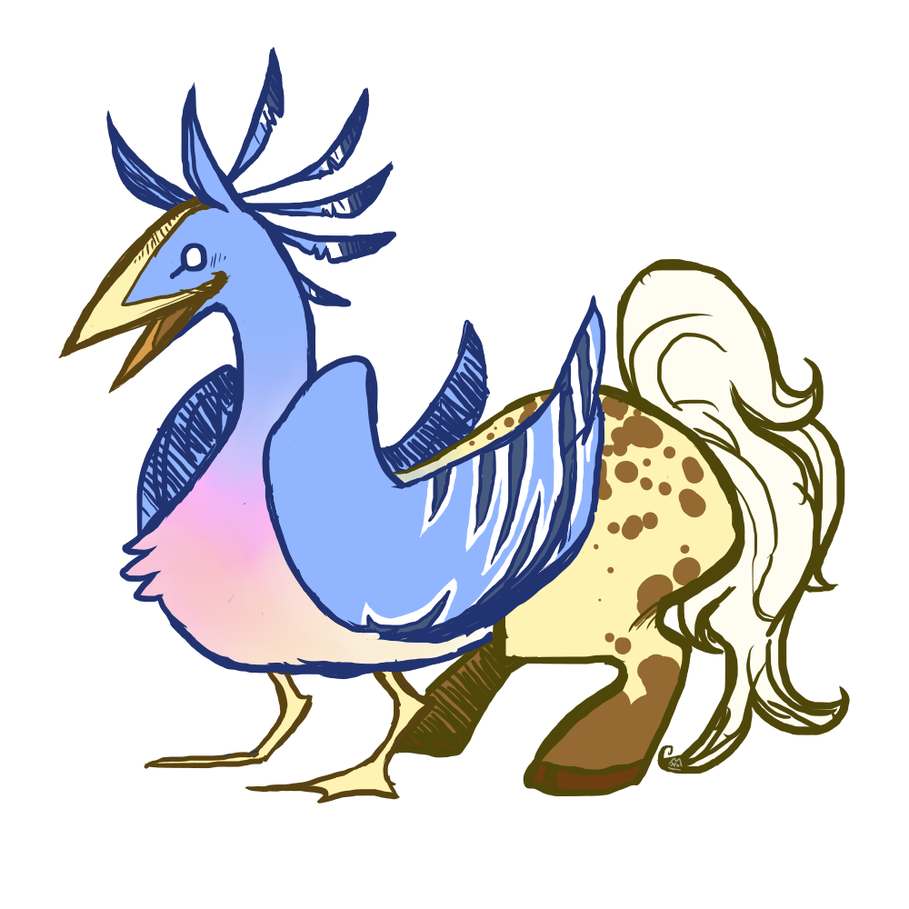 1000x1000 Collection Of Free Hippogriff Drawing Fantasy Download On Ui Ex