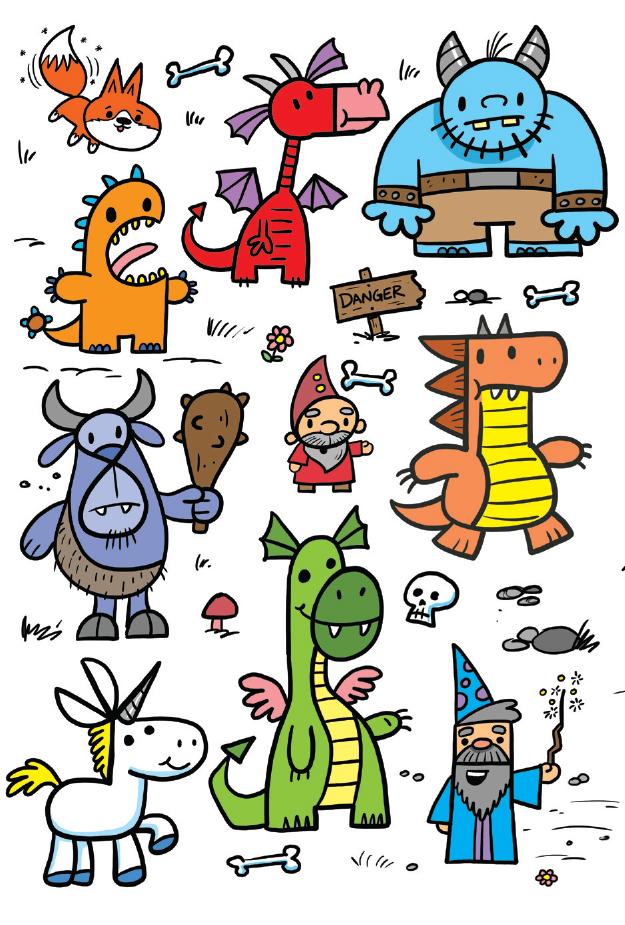 625x925 Draw Kawaii Fantasy Creatures Using Letters And Numbers Shop