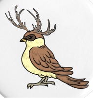 190x202 Fantasy Bird Animals Fable Fairy Tale Kids Cute Small Buttons