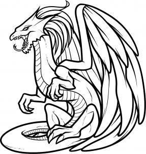 287x302 How Do You Draw A Dragon Drawing Dragons Step Step Dragons Draw