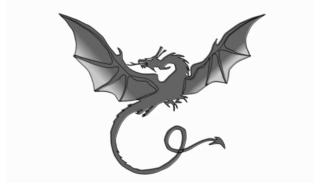 1280x720 How To Draw Black Dragon Fantasy
