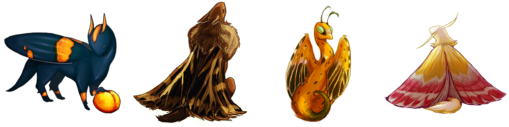 1000x250 Illustration Colors Fantasy Dragon !mine Dragons Moth Moths Wings