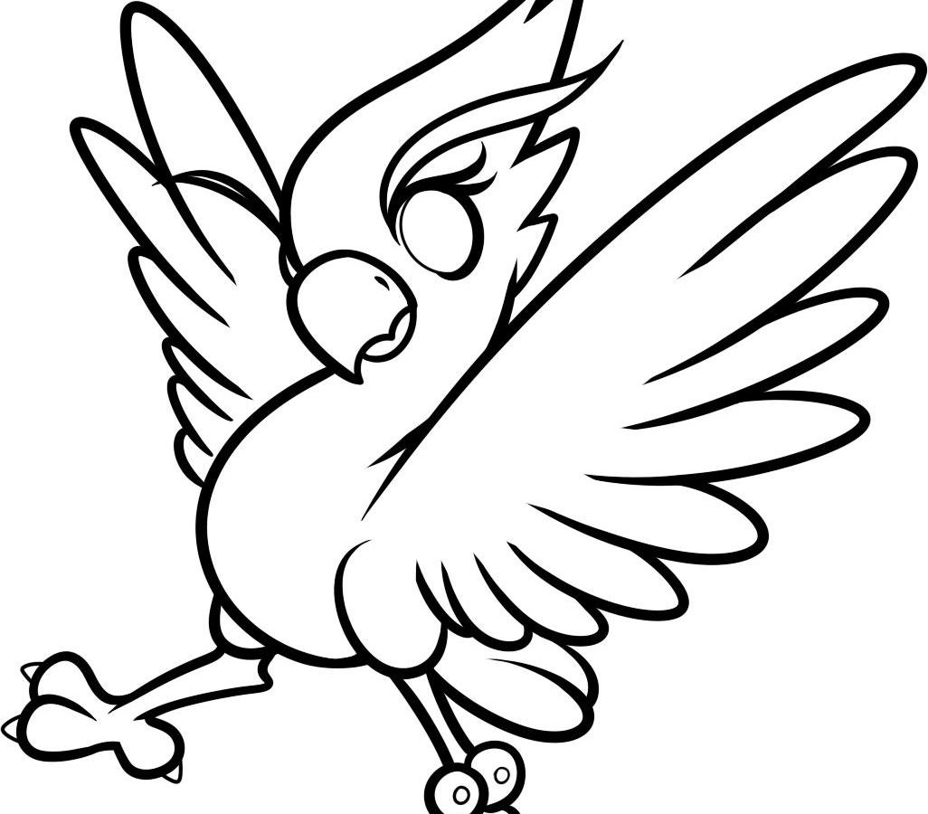 1026x900 Cute Phoenix Drawing Exceptional How To Draw Baby Bird Step