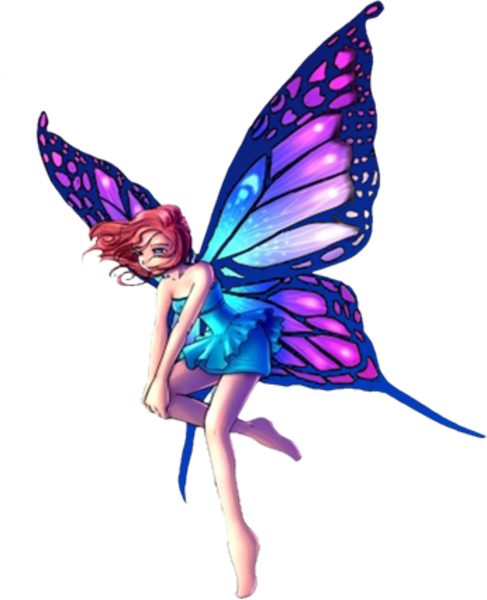 487x600 Fantasy Fairy Standing Big Purple Wings Free Images