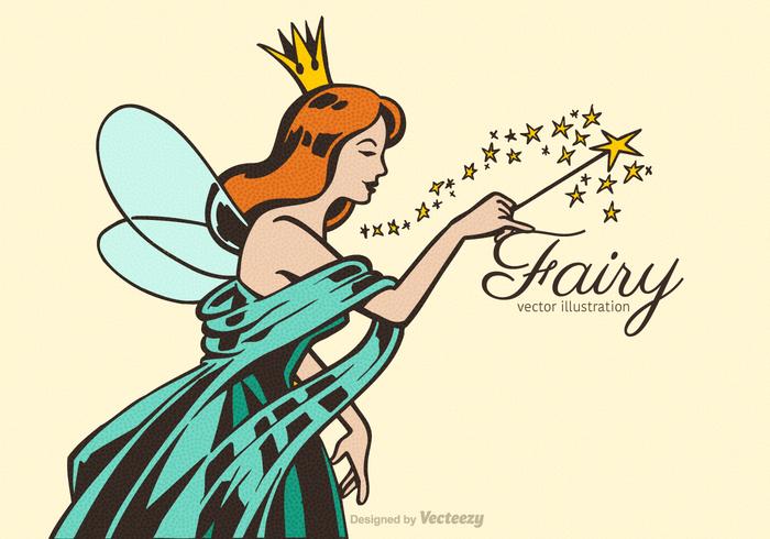 700x490 Free Fairy Vector Illustration
