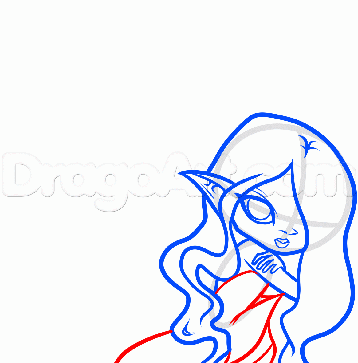 1165x1179 Step How To Draw A Fantasy Fairy