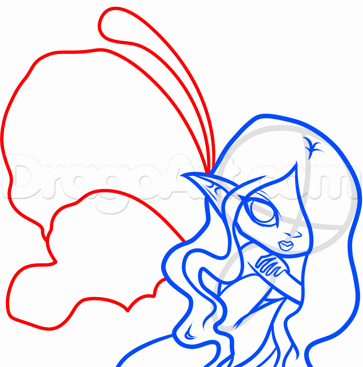 1165x1179 Step How To Draw A Fantasy Fairy